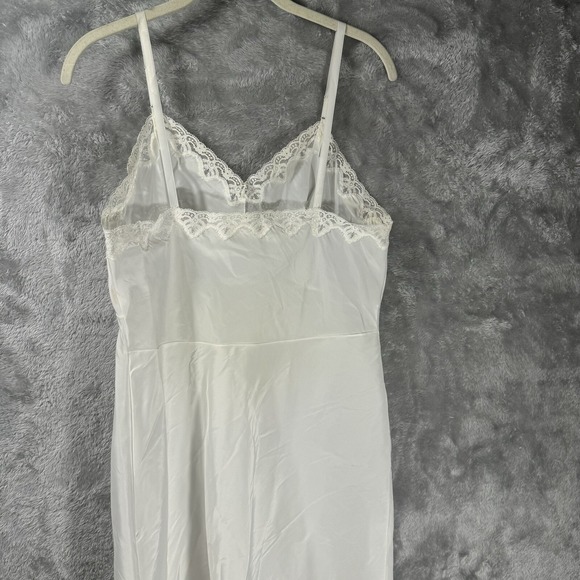 Vintage White Lace Slip Dress Y2K Coquette‎ Lingerie Aesthetic Womens Small - Picture 10 of 13